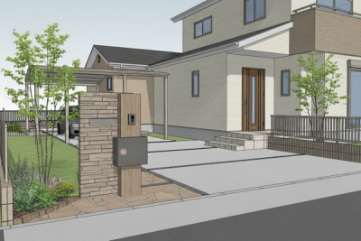 外構デザインの例3